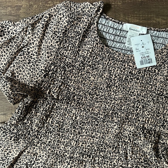 Cheetah Print Baby Doll Shirt - Picture 3 of 4